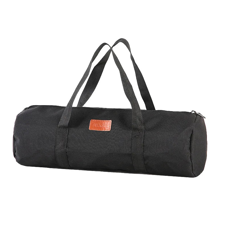 Outdoor Ground Nail Bag Camping Tent Pegs Bag Cylindrical Stake Storage Backpack Portable Miscellaneous Bag Storage Box Toolkit