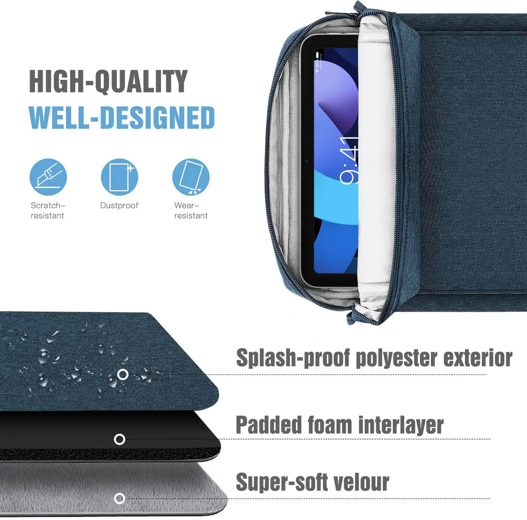 Tablet Sleeve Bag For Samsung Galaxy Tab S7 FE Plus A8 S6 Lite Case Shockproof Cover For Xiaomi Pad 5 Pro Redmi Pad Case Pouch