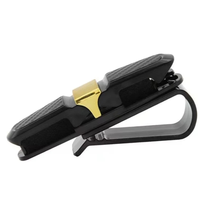 Car Sunglasses Frame Carbon Fiber Bills Glasses Clip Multi Function In Car Creative Eye Box Card Double Headed Clip On Board