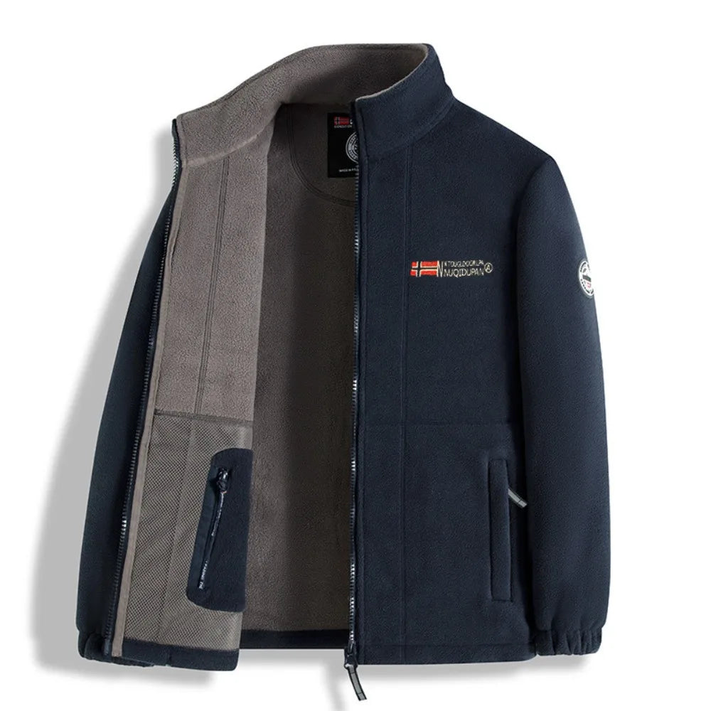Men Winter Jacket New Arrival Polar Fleece Outwear Thick Fleece Lined Outdoor Man Autumn Jacket Coat