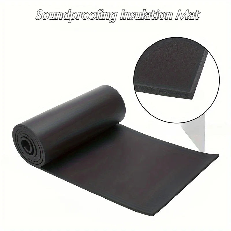 Self-adhesive Rubber Foam Roll Versatile Soundproofing Insulation Easy-Cut for DIY Ideal for Roofs Cars Furniture Protection