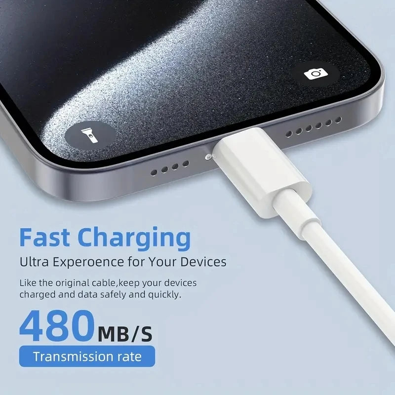 10Pcs 1M 3ft High-efficiency charging USB Type-C data cable,  adopts durable PVC flat design, portable travel data cable USB A m